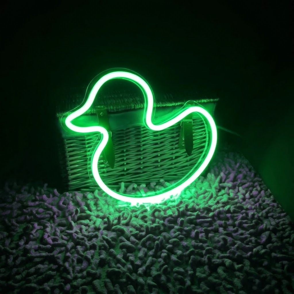 Ördek Figürü Led Neon - Görsel 2